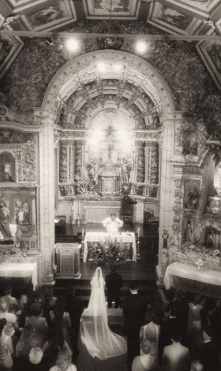Ceremony in a gilded chapel